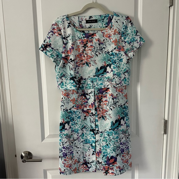 Ivanka Trump Floral Printed Popover Dress - Picture 1 of 4